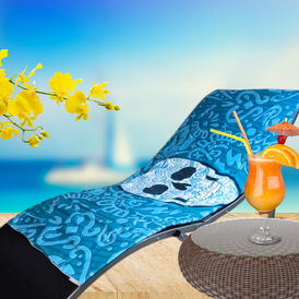 Beach Towel Cancun Skull