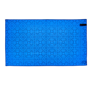 Microfiber Towel   Mosaic   Bleu