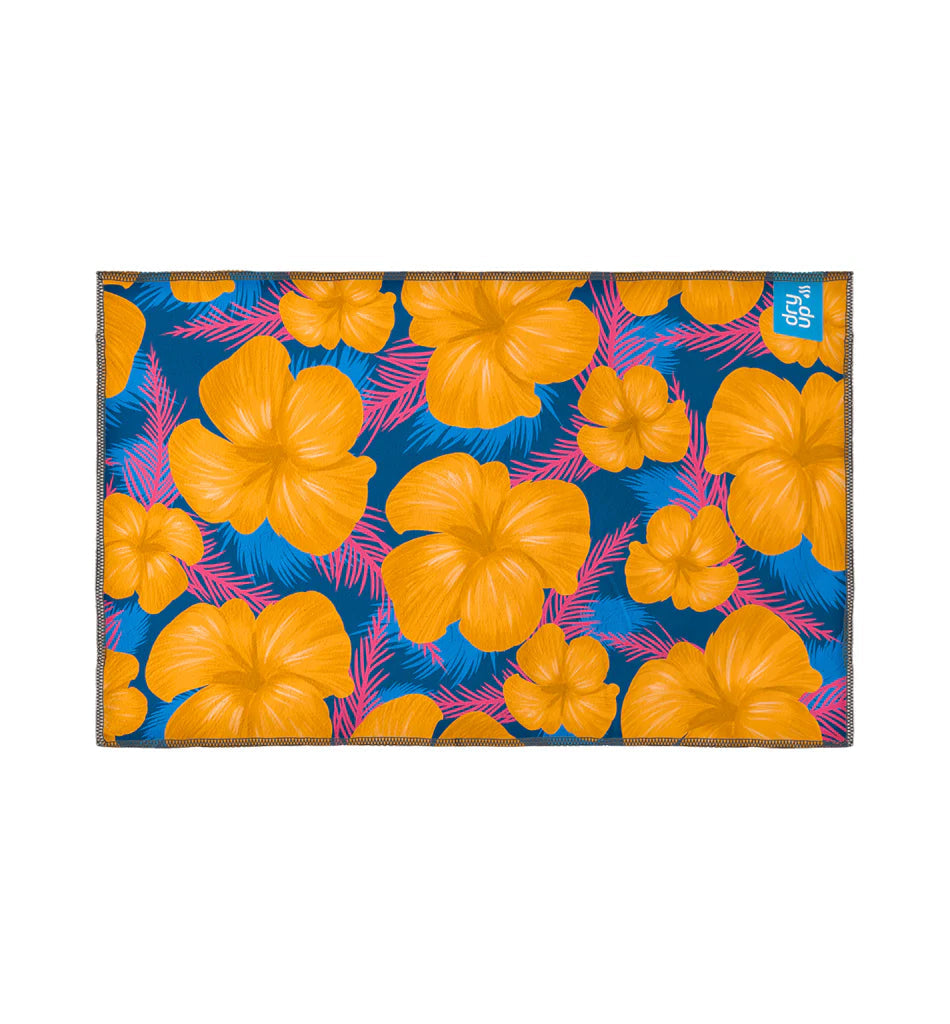 Microfiber towel with yellow flowers Summer