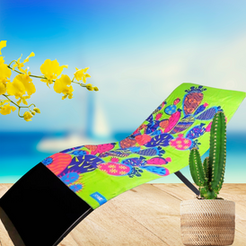 Beach Towel       Happy Cactus